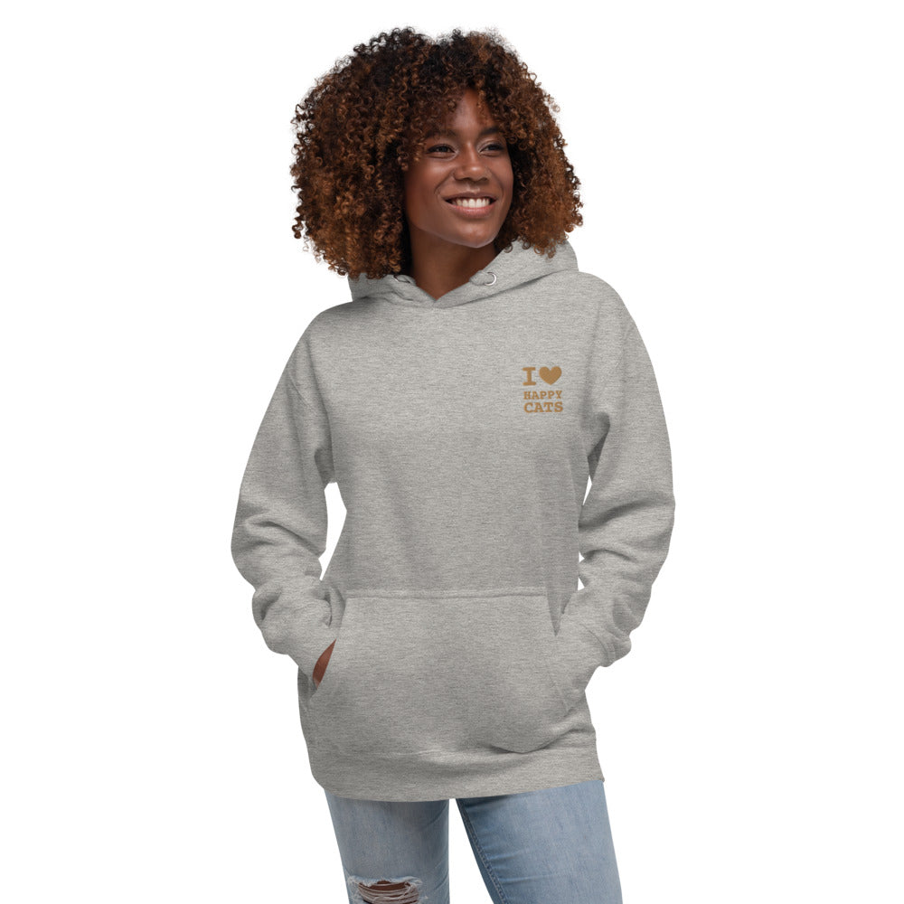 Happy Cats Hoodie with embroidered logo